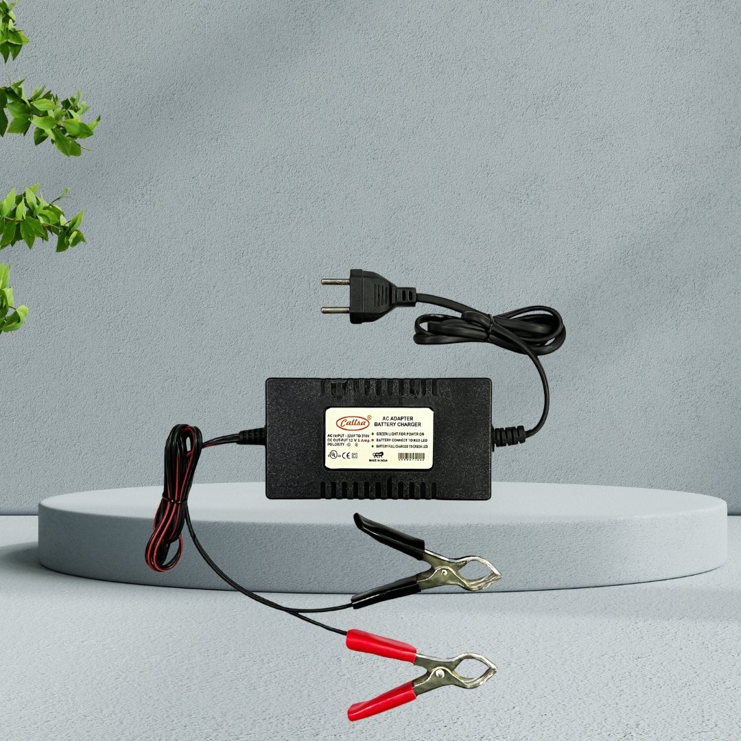 12V 5Amp Battery Charger With Clips