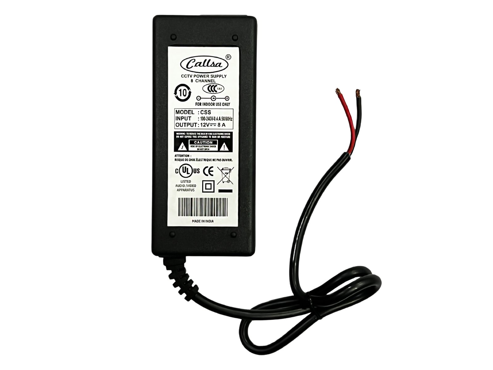 12v 8amp camera adapter
