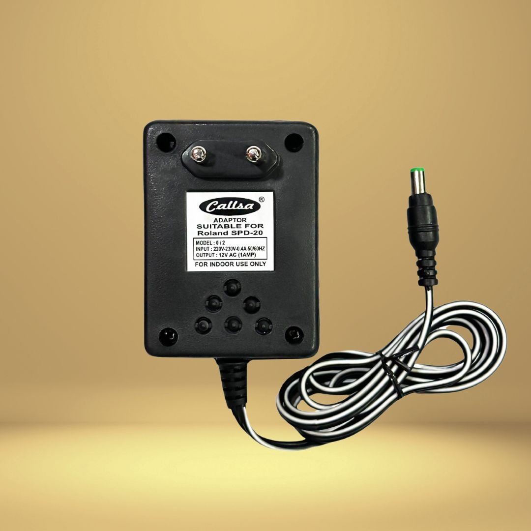 CALLSA AC To AC 12V 1Amp Transformer Base Adapter, Power Supply, Transformer Adapter, Power Adapter With 6mm Pin Size, SMPS (Input 220V-50Hz Output 12 Volt 1 Amp) Black