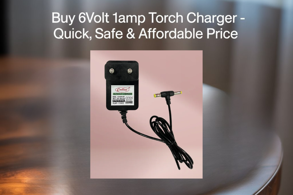 Buy 6Volt 1Amp Torch Charger – Quick, Safe & Affordable Price